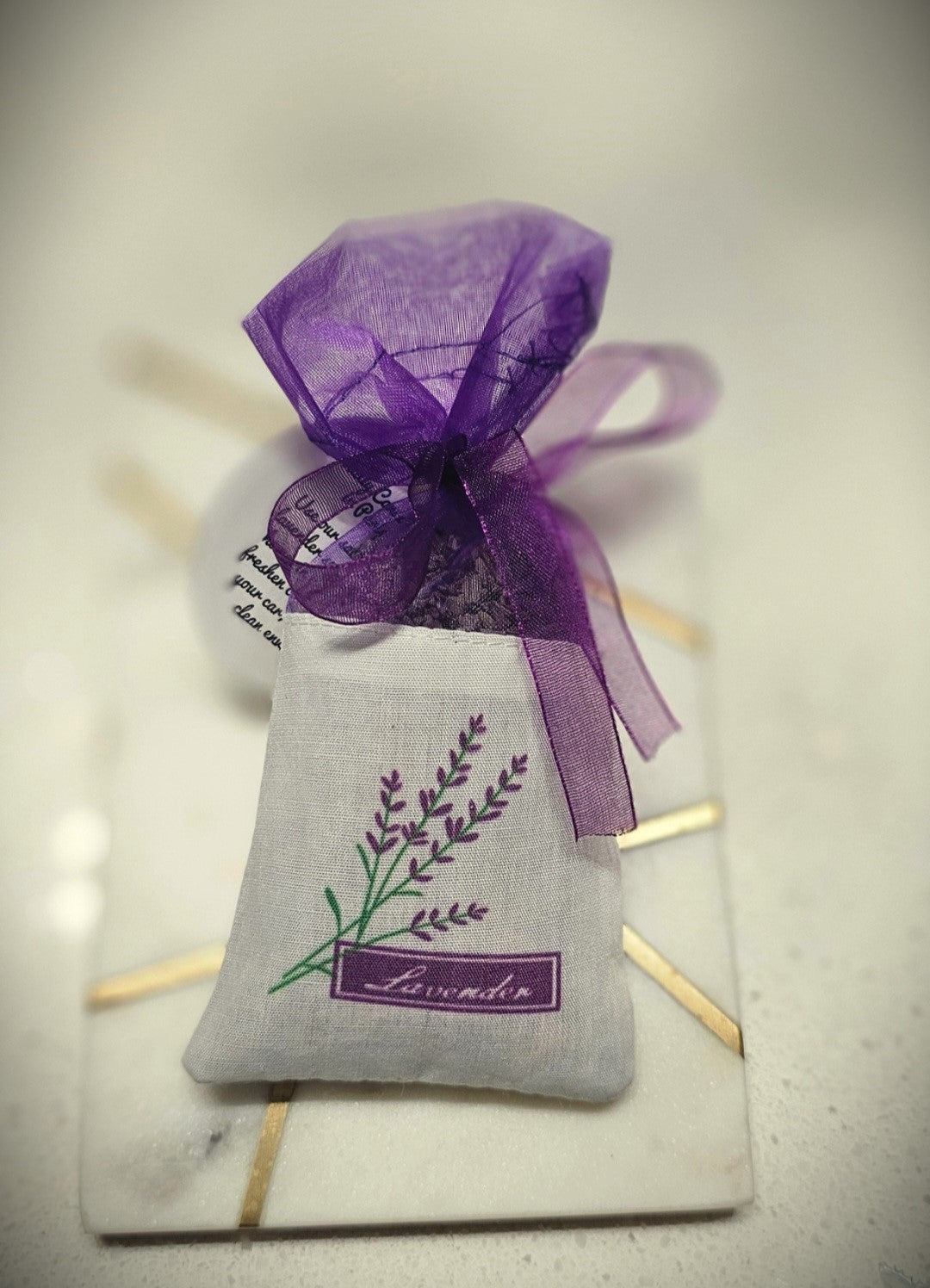 Sachet of dried lavender