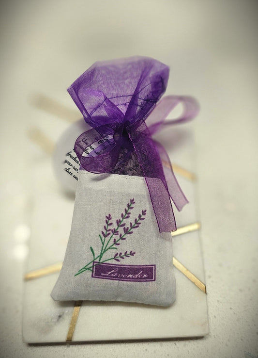 Sachet of dried lavender