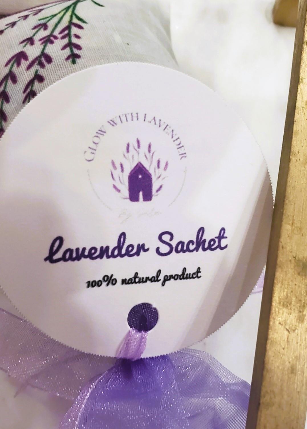 Sachet of dried lavender